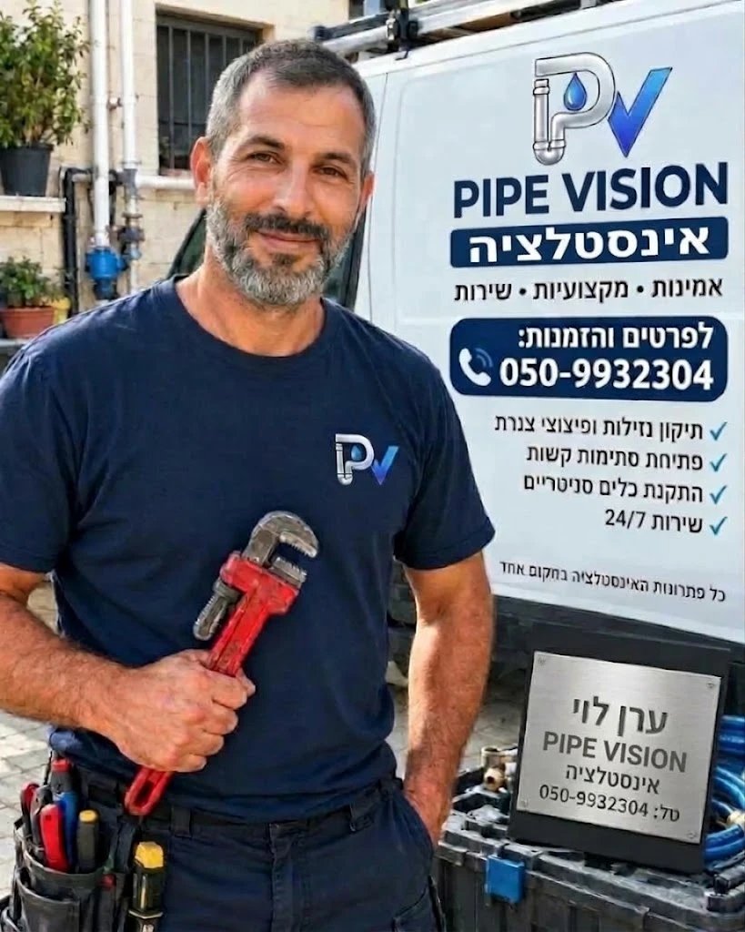 ערן לוי, אינסטלטור – PipeVision, ליד רכב השירות